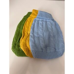 Chunky Cable Knit Dog Sweater Turtleneck Dog Coat Pet Apparel XSmall new